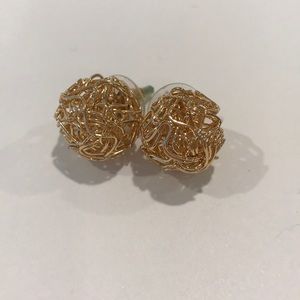 Fun gold earrings